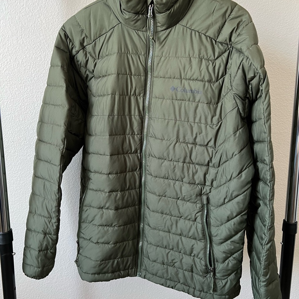 Columbia Men's Olive Puffer Jacket